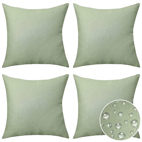 Home Brilliant Sage Green Outdoor Cushion Covers 45x45cm Pack of 4