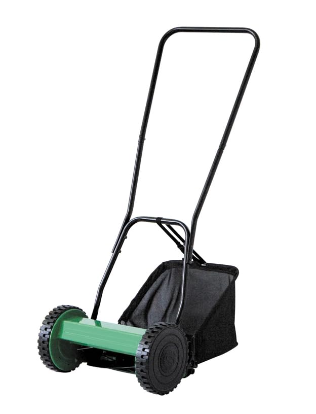 Lawn Mower Grass Cutter, 40cm Cutting Width, Manual Hand Push, Retractable Handle