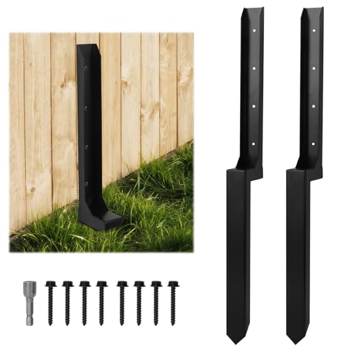 CAKKVDE 88cm Fence Post Repair Stakes (2 Pack)