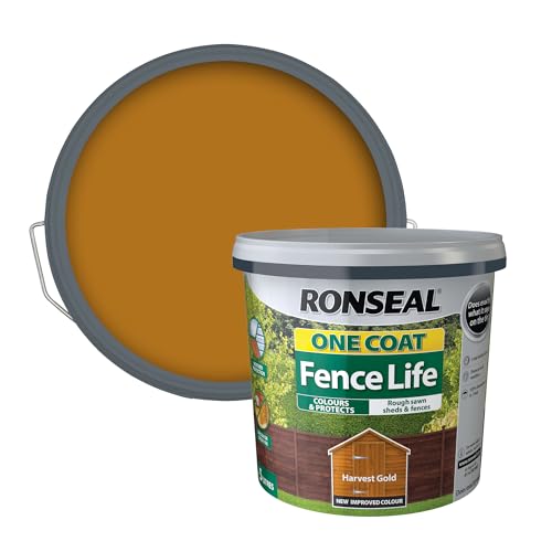 Ronseal One Coat Fence Life Harvest Gold 5L