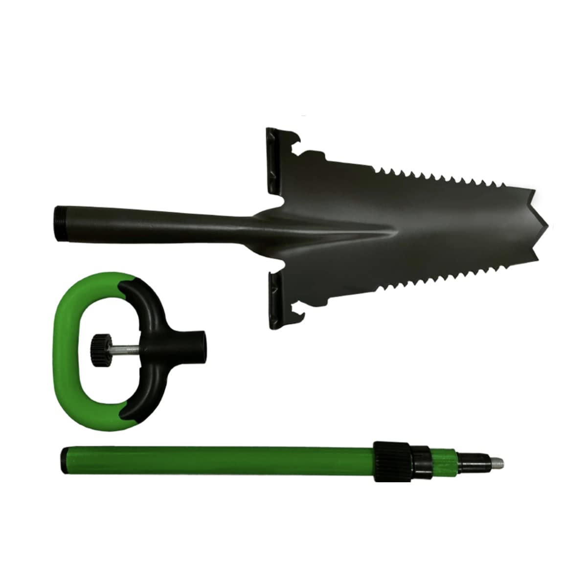 JML Rayzer Shovel Spade - Garden Tools for Root Cutting and Sawing in One with Serrated Saw Teeth and Durable Carbon Steel Head for Hard Ground - Saw Through Thick Branches and Clear Scrub