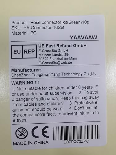 10Pack Garden Pipe Fittings Kit for Outdoor Tap - 2 Double Male & 6 Quick Snap Connectors, 2 Hose Tap Connectors (1/2'' & 3/4'' Size 2-in-1)