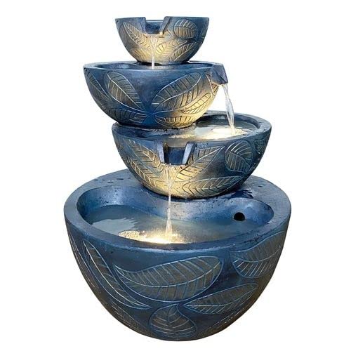 Tranquility Golden Leaf Mains Powered Water Feature, Waterfall, Water Fountain, Garden Decoration, Garden Feature