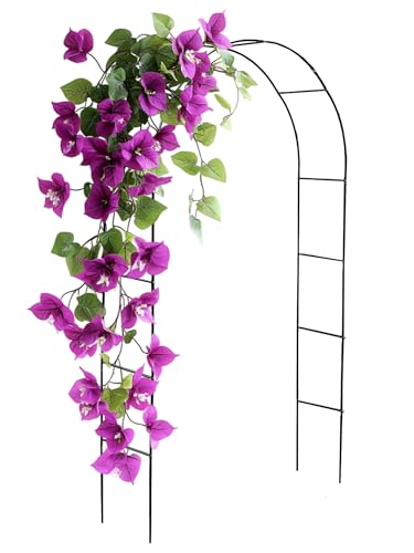 DIVCHI Black Metal Garden Arch for Climbing Plants