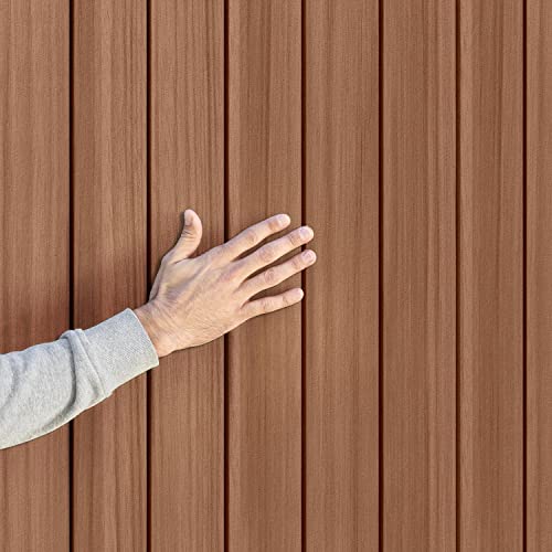 Keter Darwin Outdoor Apex Double Door Garden Storage Shed 6 X 4ft Brown Wood Look And Feel | Fade Free | All Weather Resistant | Safe And Secure | Zero Maintenance | 15 Year Warranty