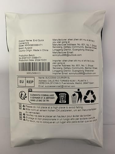4PCS End Quick Connectors & 2PCS Double Male Hose Connectors for Hose Pipe Fitting 1/2" Plastic Tap Connector, Garden Hose Tap Connector Hose Pipe Fittings Kit