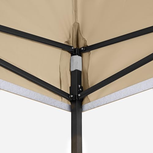 All Seasons Gazebos 3x3m Heavy Duty Fully Waterproof Pop up Gazebo With Accessory Pack - Beige