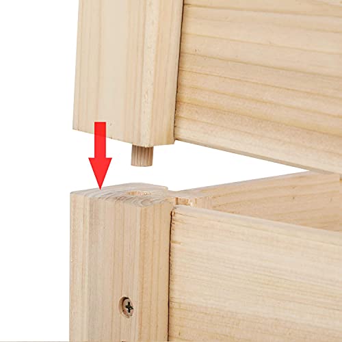 Yaheetech 3 Tier Raised Garden Bed Wooden Plant Raised Bed Elevated Planter Box Kit for Flowers/Vegetables/Herbs,120 x 120 x 56cm