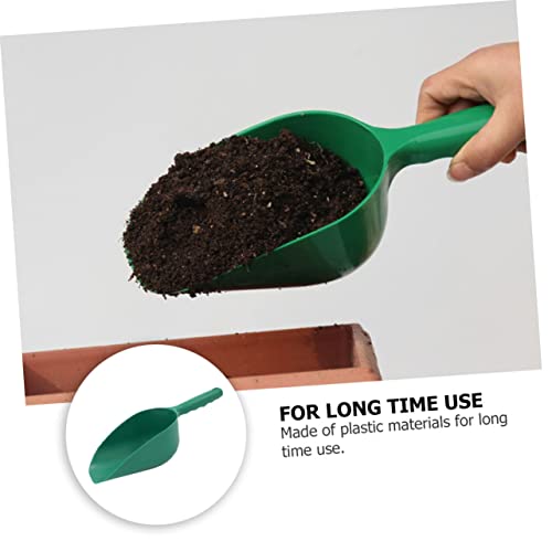 BESPORTBLE 3pcs Dirt Spoon Topsoil Handle Tarp Potted Uprooting Digger Puller Sand Digging Garden Tools Scraper Gardening Tools Hedge Trimmer Plant Soil Scoop Feeder Mini Mulch Plastic Green