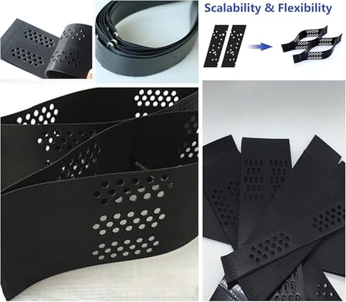 CNPRAZ Ground Grid Polyethylene, Pea Gravel Sand Soil Stabilizer for Outdoor Steep Driveway Slope Area, Permeable Paving Mesh Grid Easy Installation(1x5 m/3.3x16.5 ft)