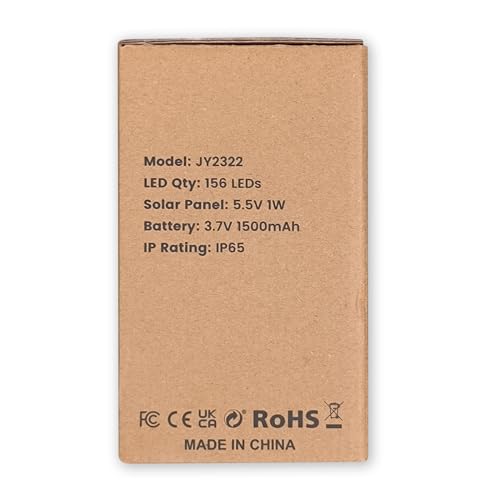 156LED Solar Lights Outdoor, Solar Security Lights Outdoor Motion Sensor 270° Wide Lighting Angle, Solar Floodlight IP65 Waterproof, Solar Wall Lights for Front Door, Yard, Garage, Garden (1 Pack)