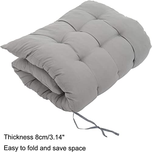 XEO HOME 2pcs Sun Lounger Chairs with Cushions Padded Set of 2 Zero Gravity Reclining Foldable Chair Portable Garden Camping Thick Comfortable Non-Slip Relaxer (Black With Beige Grey Cushions)