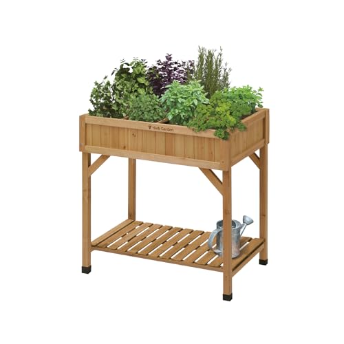 VegTrug 8 Pocket Herb Planter, Natural, 78x58x80cm