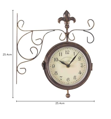 Smart Garden Products 5063001 York Station Wall Clock & Thermometer 25 x 28.5cm