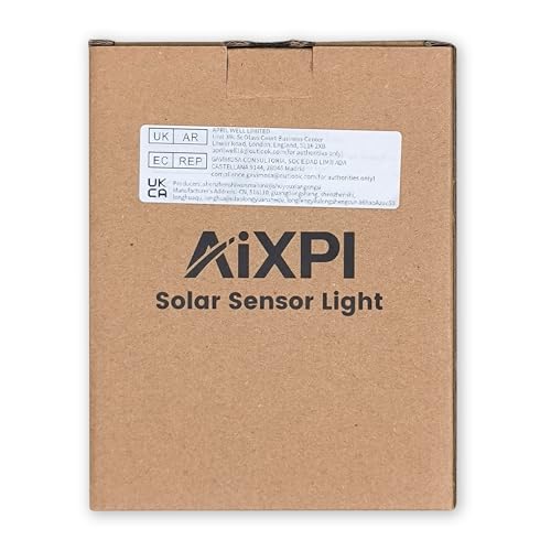 156LED Solar Lights Outdoor, Solar Security Lights Outdoor Motion Sensor 270° Wide Lighting Angle, Solar Floodlight IP65 Waterproof, Solar Wall Lights for Front Door, Yard, Garage, Garden (1 Pack)