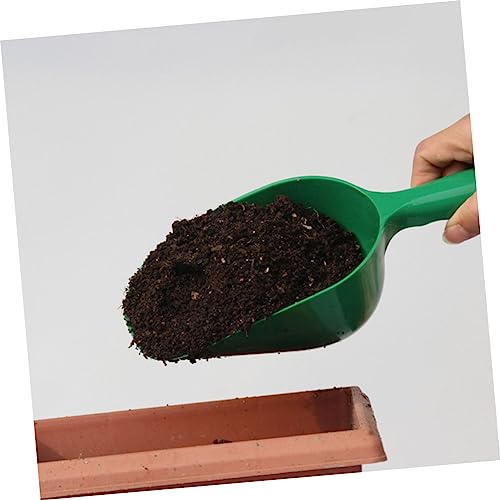 BESPORTBLE 3pcs Dirt Spoon Topsoil Handle Tarp Potted Uprooting Digger Puller Sand Digging Garden Tools Scraper Gardening Tools Hedge Trimmer Plant Soil Scoop Feeder Mini Mulch Plastic Green