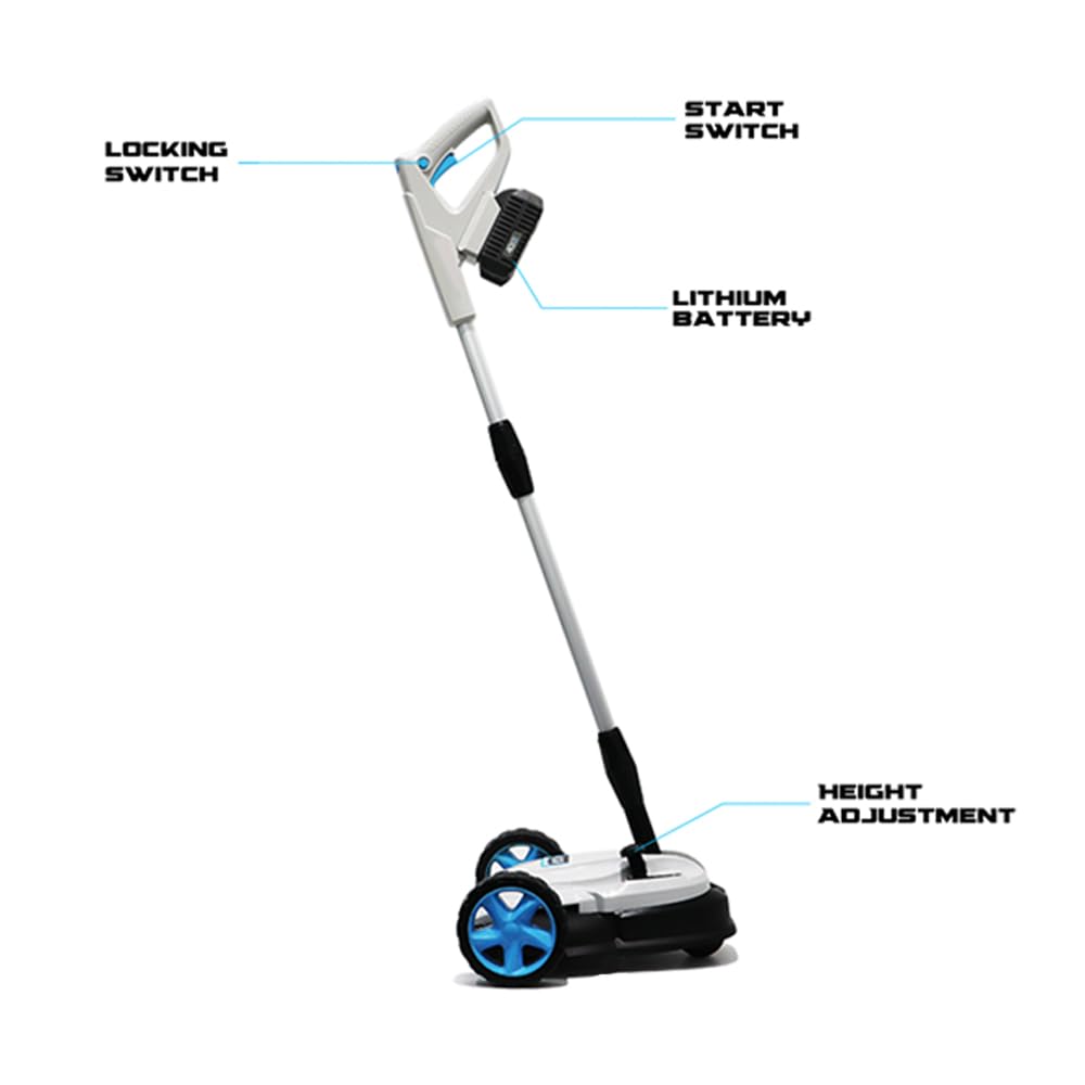 swift 40V 22cm Cordless Brushless Small Lawnmower, Lightweight and Compact, with Super-Mulching blade (Battery & Fast Charger Included)