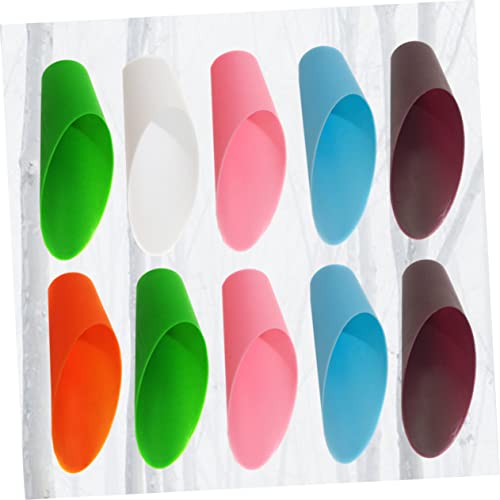POPETPOP Garden Remover 10pcs Small Garden Soil Scoop for Mulch Seed Planting Random Color