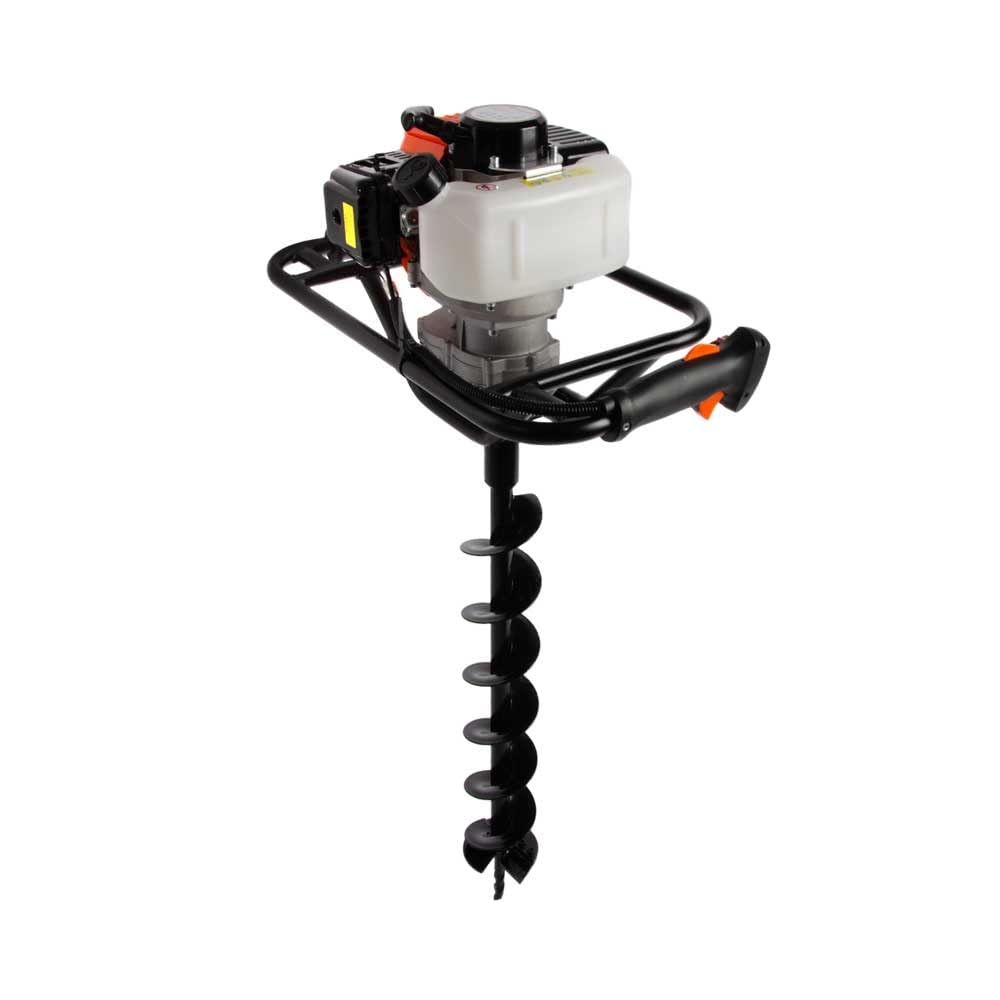 52cc Petrol Earth Auger / Fence Post Hole Borer - 3 Auger Bits - Extension Bit - More