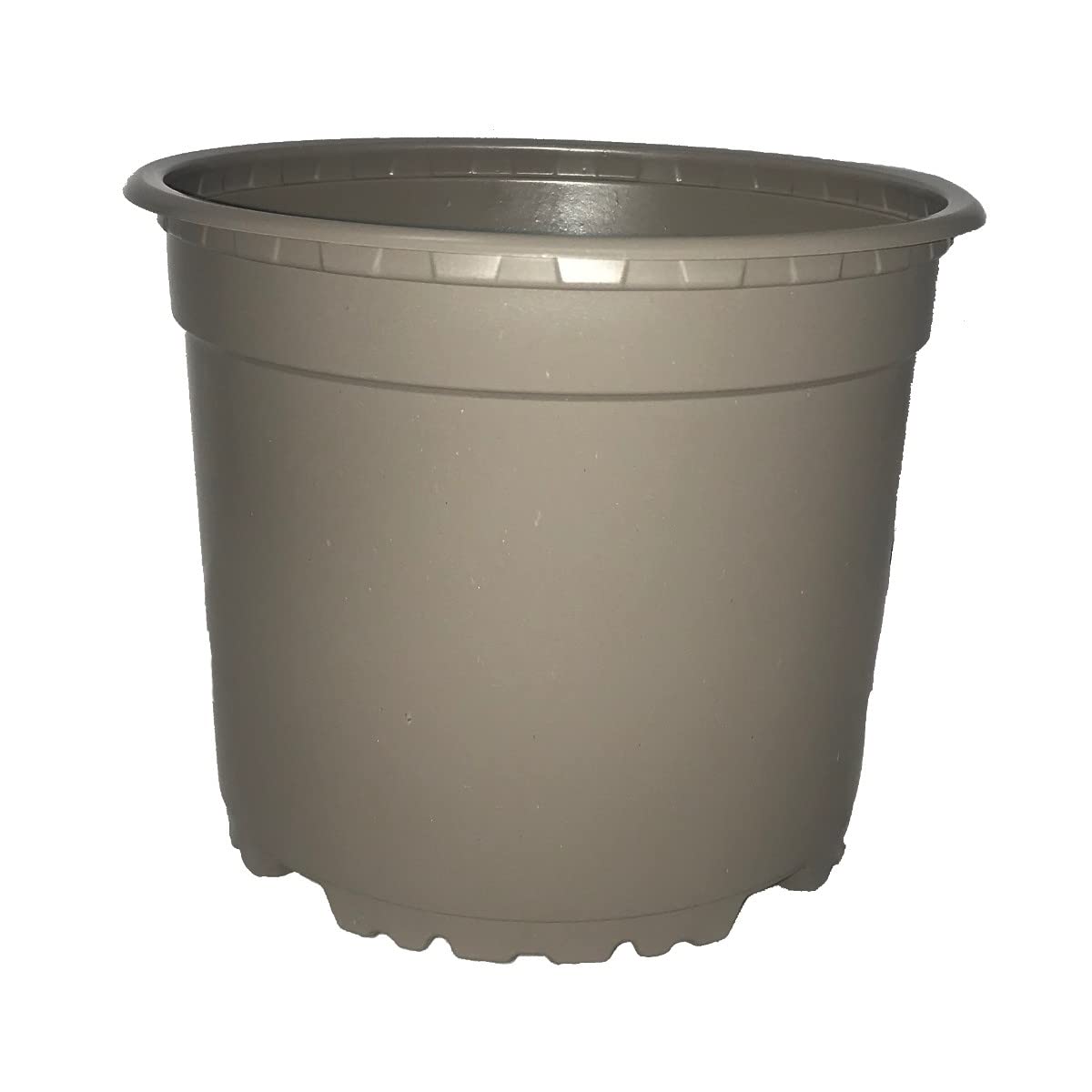 Brookside Nursery Recyclable Taupe-Grey 10cm Plastic Plant Pots (10)