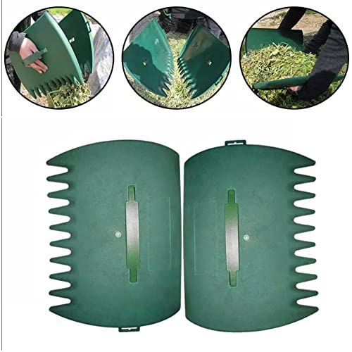 Leaf Grabbers, Garden Rake for Leaves,2 Pcs Handheld Garden Yard Leaf Grabber Leaf Collector Grabs Grass Grabbers with Leaf Claws Leaf Hand Rake for Garden Leaf Rubbish Grass Collecting Removal