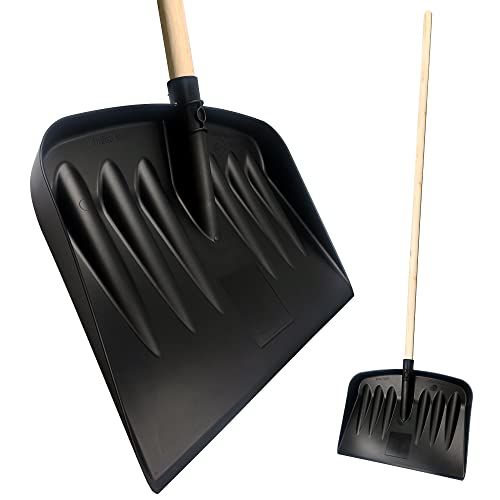 Heavy Duty Snow Shovel – 44cm Wide, 120cm Handle