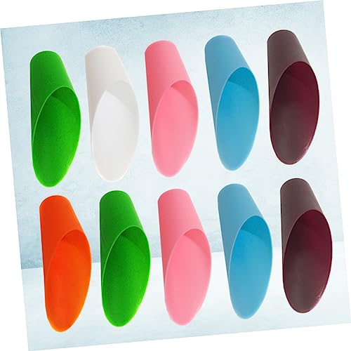 SUPVOX Garden Bucket Tools 10pcs Small Trowel Set Mini Soil Scoop for Outdoor Planting for Mulch Potting Soil Transplanting Random Color