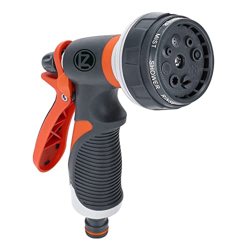 Garden Hose Spray Gun, 8 Adjustable Watering Patterns Car Showers Sprayer Nozzles with Thumb Switch,Multi Spray Gun