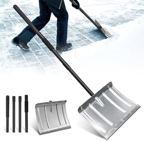 Heavy Duty Aluminium Snow Shovel – 170cm Handle