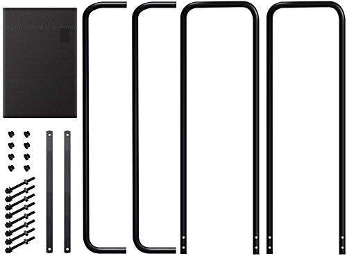 Amagabeli 4ft(124.5cmx36cmx122cm) Firewood Log Rack with Waterproof Cover Large Capacity Log Store Outdoor Firewood Racks Holder with 600D Oxford Log Cover Weatherproof Log Storage Shelf Garden Black