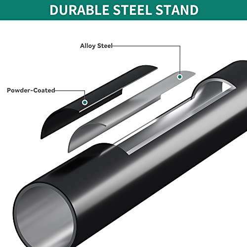 YITAHOME Canopy Swing Chair, 3 Seater Garden Swing Seat Chair, Outdoor Swinging Chair Bench with Adjustable Canopy & Removable Cushion for Patio Poolside Porch, 200KG Loadable,170 x 110 x 153cm, Grey