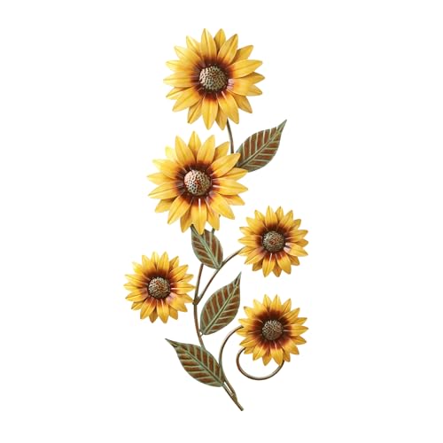 Plipdhy Metal Sunflower Wall Art for Home & Garden