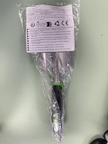 CUNAOUK Garden shovel Trowel, Hand Shovel Soft Rubberized Non-Slip Handle for Transplanting Weeding Moving and Smoothing Digging and Planting (Green)