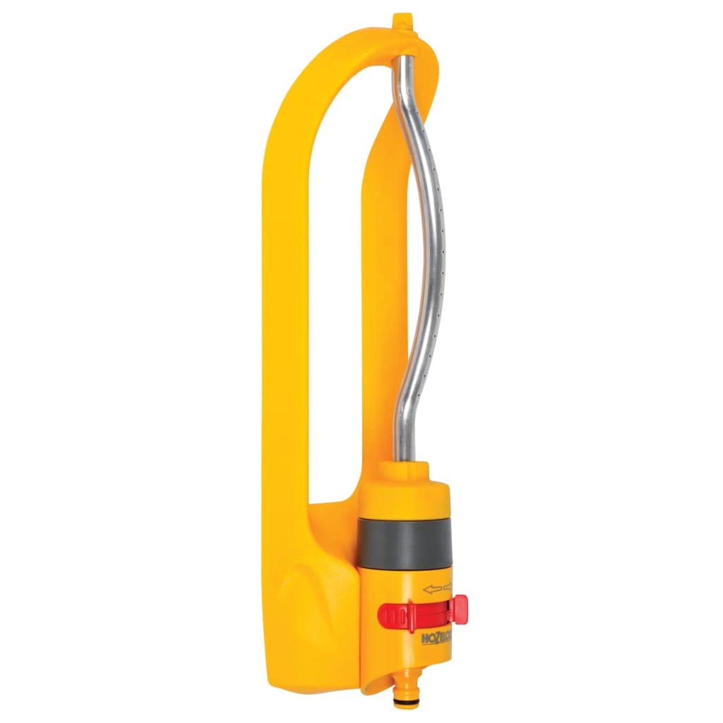 HOZELOCK - Rectangular Oscillating Sprinkler Plus 180 m² : Small-area Spray Sprinkler on Sled, Ideal for Lawns and Established Plants, Adjustable Oscillation Zone: 15 Jets Uniform Watering [2972P0000]