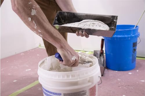 MARSHALLTOWN Bucket Scoop, Drywall and Plaster Tool, Stainless Steel Blade, Lightweight Plastic Handle, Aluminum Backing Plate, 4502SD