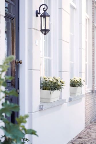 elho Greenville Trough Long 70 - Planter for Outdoor - 100% Recycled Plastic - Ø 69.0 x H 18.5 cm - White/White