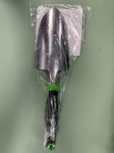 CUNAOUK Garden shovel Trowel, Hand Shovel Soft Rubberized Non-Slip Handle for Transplanting Weeding Moving and Smoothing Digging and Planting (Green)