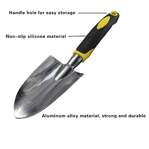 Cuayaes Garden Trowel Hand Shovel, Garden Hand Tools Aluminum Alloy Small Shovel for Planting Weeding Transplanting Moving, Gardening Gifts for Women Men