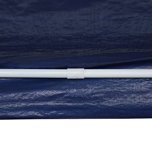 BIRCHTREE 3x3m Garden Steel Tube PE Gazebo With 4 Pieces Sidewalls Zippers 2 Windows Canopy Patio New Party Camping Wedding Tent Shade Waterproof Outdoor Marquee Awning Blue