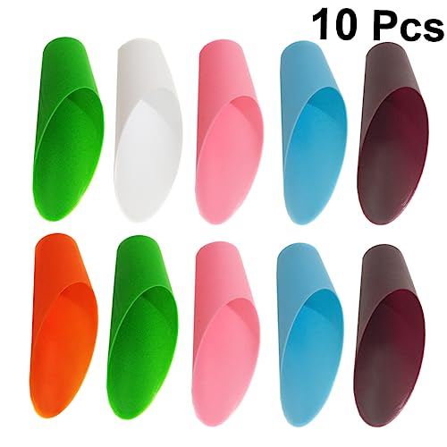 SUPVOX Garden Bucket Tools 10pcs Small Trowel Set Mini Soil Scoop for Outdoor Planting for Mulch Potting Soil Transplanting Random Color