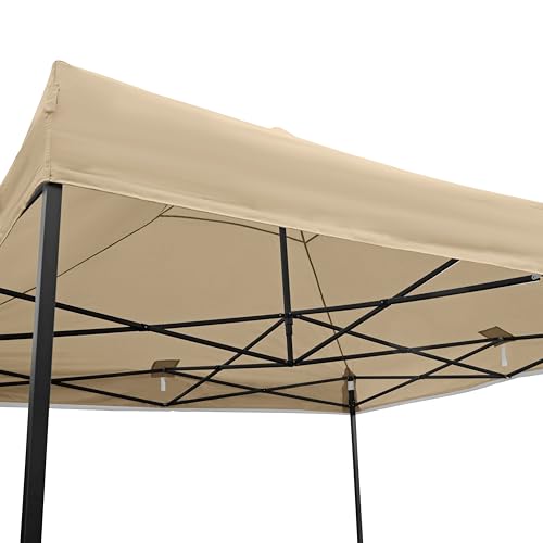 All Seasons Gazebos 3x3m Heavy Duty Fully Waterproof Pop up Gazebo With Accessory Pack - Beige