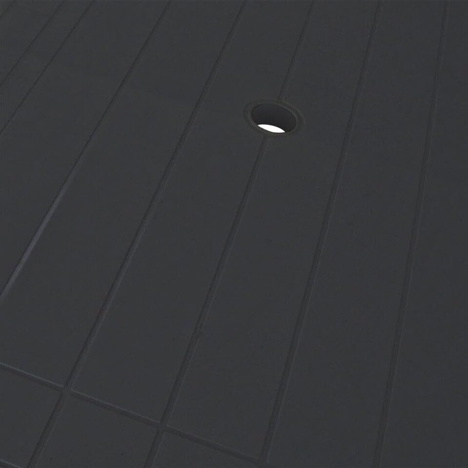 URBN GARDEN Large Summer Weather Proof Plastic Rectangle Table Garden Patio Dining Furniture