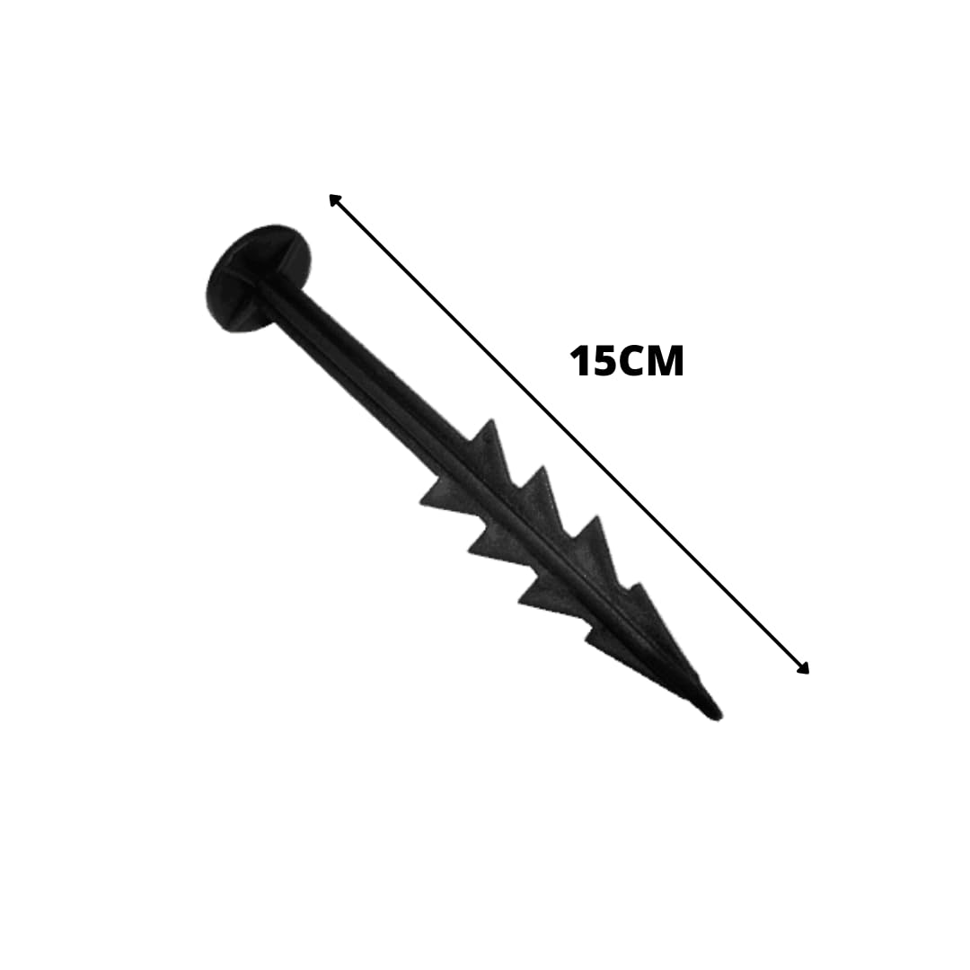 Garden Mile® 100 Heavy Duty Plastic Weed Control Fabric Ground Securing Pegs