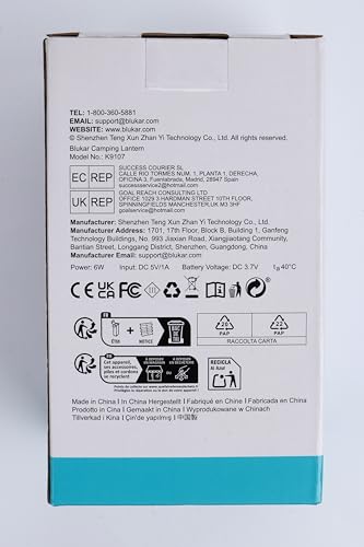 Blukar Camping Lantern Rechargeable, Camping Lights Lamp - 7 Light Modes 60 LED Ultra Bright LED Tent Lamp 10- Hrs Battery Life for Outdoor, Emergency, Fishing, Hiking etc.