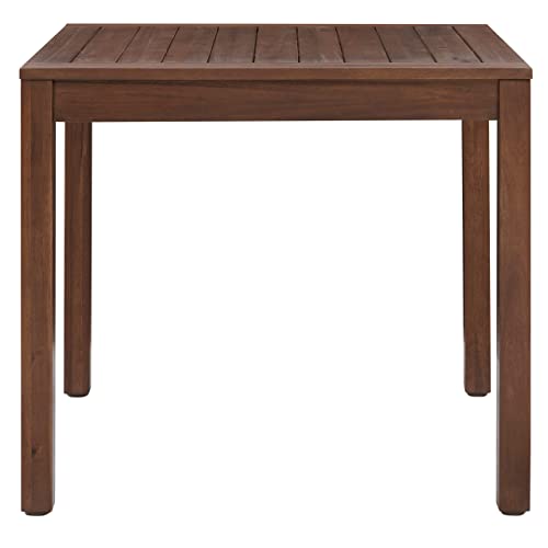 Amazon Aware Square Outdoor Dining Table, FSC Acacia Wood, 72 x 81.3 x 81.3 cm (H x W x L), Walnut Finish