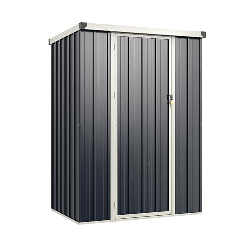 GiantexUK 4x3FT Metal Garden Storage Shed