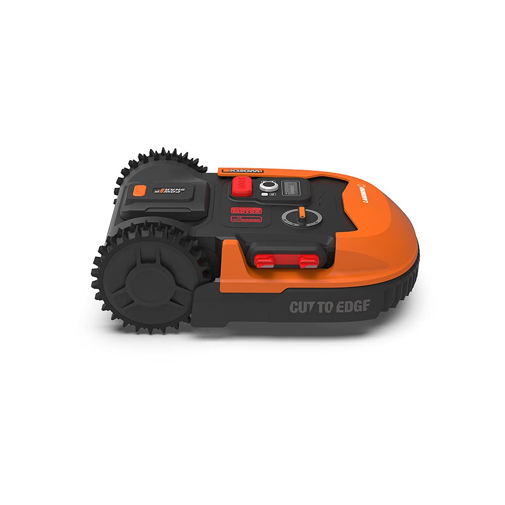 WORX Landroid L WR148E Robot Lawn Mower for large gardens up to 800m2 / Automatic robotic lawn mower for manicured lawn with application control, wifi connectivity