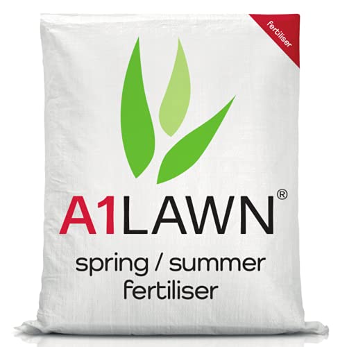 A1 Lawn Ultimate Spring Summer Lawn Fertiliser, 10kg (280m2) – 10-4-4 Nitrogen-Rich Lawn Feed with Potassium & Phosphorus to Boost Lawn Growth After Colder Months – UK Professional Grade