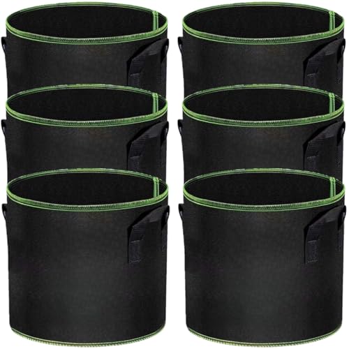 LATERN 5 Gallon Fabric Grow Bags – Pack of 6