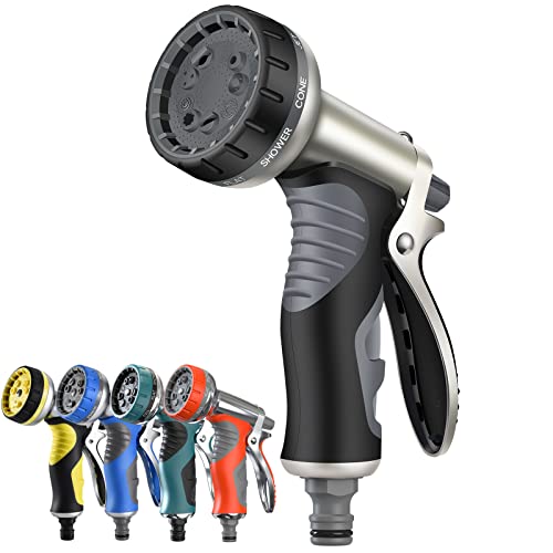 Heavy Duty Metal Garden Hose Spray Gun 9 Patterns